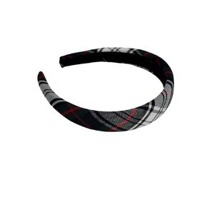 1.25" or 1" Padded Headband,Back to School,School Uniform Plaid Fabric,Headband,Fashion Hair Accessories,Adults & Girls (Plaid 49, 1")