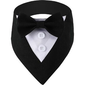 Brt Bearingshui Dog Tuxedo ، كلب رسمي لحفل زفاف طوق مع ربطة عنق ، وملابس زفاف للحيوانات الأليفة للحيوانات الأليفة للحيوانات الأليفة الصغيرة الكلاب الأليفة