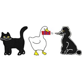 مجموعة من 2 رقعة شعار Talk to Me Goose and Viking Berserker Rune - رقعة خطاف مطرزة معنويات عسكرية تكتيكية مضحكة تدعم خلفية سوداء in Kuwait