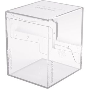 Gamegenic Bastion 100+ XL Deck Box - Compact, Secure, and Perfectly Organized for Your Trading Cards! Safely Protects 100+ Double-Sleeved Cards, Clear Color, Made