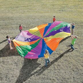Fun Express 20' Super Sturdy Parachute - 1 Piece - Educational and Learning Activities for Kids