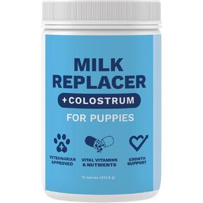 Under the Weather Puppy Milk Replacer Powder + Colostrum | Puppy Milk Replacement Formula | Nutrient-Rich Formula with Colostrum for Immune & Digestive Support – 12 oz