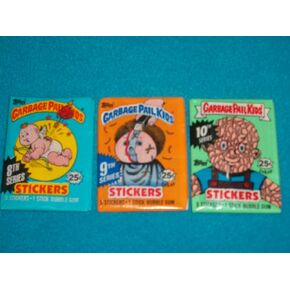 Topps or Upper Deck Garbage Pail Kids Combo Set of 3 Packs - Series 8, 9 & 10
