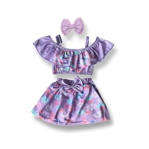 Isabela costume girls halloween costume isabela halloween costume mirabel halloween costume (outfit with waffle bow, 4T)