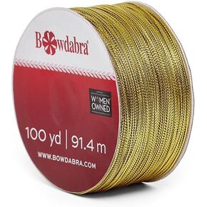 Gold Bowdabra Wire Value Pack - 100 Yardss | Width: 1 mm | Length - 100 Yards