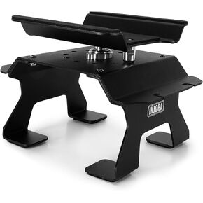 INJORA Aluminum RC Car Stand with Shock Holder for Axial SCX10 Pro TRX4 1/10 RC Cars Upgrade (Black)
