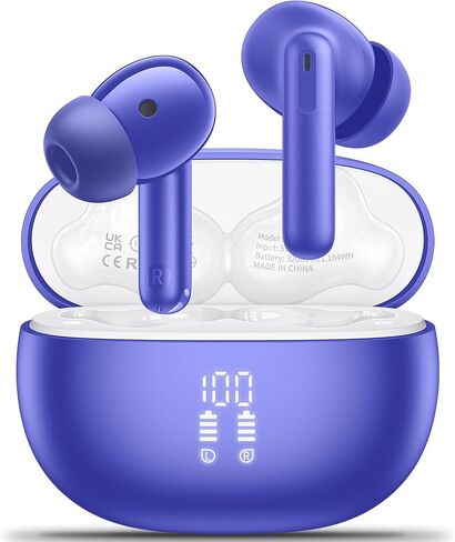Wireless Earbuds, Bluetooth 5.3 Headphones in Ear with HiFi Stereo Deep Bass & 4 ENC Mic, 42H Playtime Wireless Earphones with LED Display, IPX7 Waterproof Bluetooth Earphones rose in Saudi Arabia