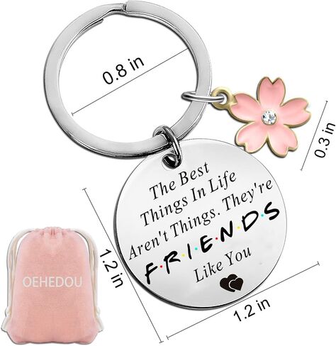 OEHEDOU Funny Friendship Gifts Birthday Gifts For Women Friends Best Friends Gifts For Women Friends Birthday Gifts keychain Gift For Friend Soul Sister Bestie BFF Valentine's Day Gifts in Kuwait
