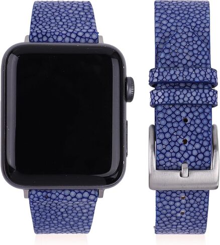 نطاقات متوافقة مع Apple Watch Band 49mm 45mm 44mm 42mm 41mm 41mm 40mm 38mm Men Women Latingray Leather Band متوافقة مع Apple Watch Ultra Series 8/7/6/5/2/3/2/1/SE/SE/SE2 (أسود) in Saudi Arabia