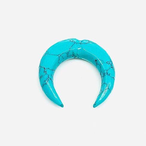 Pincher الحاجز الكريستالي الفيروزي ، 12g-1/2 "، أحجام مخصصة متوفرة (12g (2mm)) in Saudi Arabia
