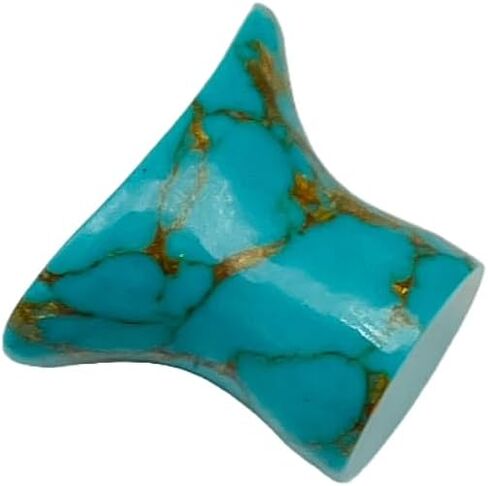 Uni Craft's Blue Copper Turquoise Crystal Handmade Labret Plug Gauges, 2mm (12g) to 30mm (29 mm) in Saudi Arabia