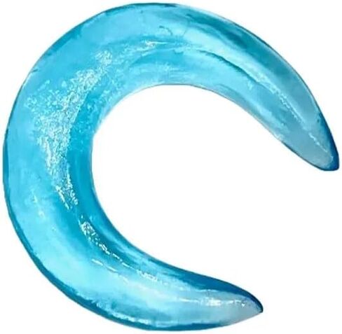 Uni Craft's Blue Topaz Stone Handmade Naga Body Piercing Tribal Septum Crescent Horseshoe Pincher & Spike Tusk Gauges ، الأحجام 12G (2 مم) إلى 12 مم (1/2 ") (4 مم (6 جم)) in Saudi Arabia