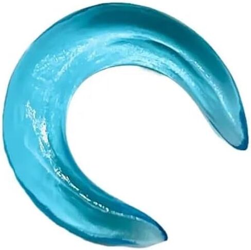 Uni Craft's Blue Topaz Stone Handmade Naga Body Piercing Tribal Septum Crescent Horseshoe Pincher & Spike Tusk Gauges ، الأحجام 12G (2 مم) إلى 12 مم (1/2 ") (4 مم (6 جم)) in Saudi Arabia