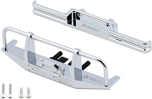 Aluminum Front and Rear Bumpers Set for 1/18 HPI Venture18 Upgrade Parts,Chrome in Saudi Arabia