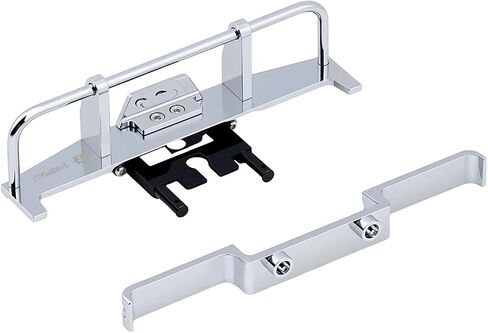 Aluminum Front and Rear Bumpers Set for 1/18 HPI Venture18 Upgrade Parts,Chrome in Saudi Arabia
