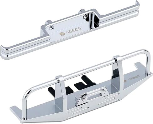 Aluminum Front and Rear Bumpers Set for 1/18 HPI Venture18 Upgrade Parts,Chrome in Saudi Arabia
