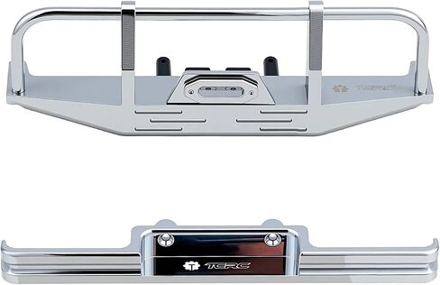 Aluminum Front and Rear Bumpers Set for 1/18 HPI Venture18 Upgrade Parts,Chrome in Saudi Arabia