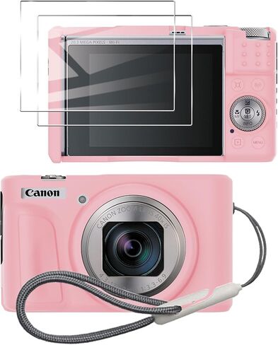 حافظة كاميرا SX740/SX740 HS لجراب Canon PowerShot SX740 SX730، حافظة سيليكون ناعمة لكاميرا Canon SX740 HS - حافظة واقية خفيفة الوزن مضادة للخدش - أسود in Saudi Arabia