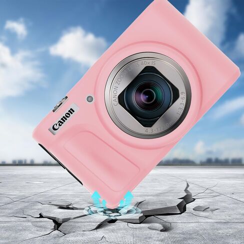 حافظة كاميرا SX740/SX740 HS لجراب Canon PowerShot SX740 SX730، حافظة سيليكون ناعمة لكاميرا Canon SX740 HS - حافظة واقية خفيفة الوزن مضادة للخدش - أسود in Saudi Arabia