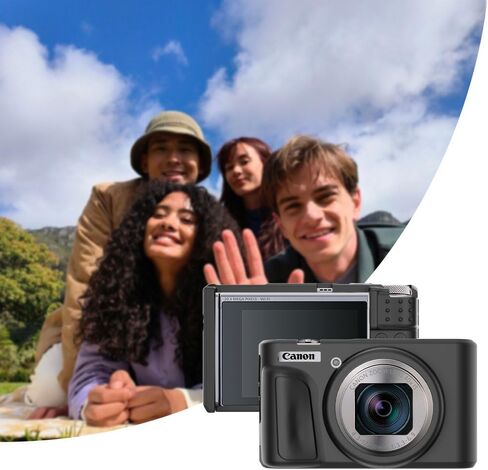 حافظة كاميرا SX740/SX740 HS لجراب Canon PowerShot SX740 SX730، حافظة سيليكون ناعمة لكاميرا Canon SX740 HS - حافظة واقية خفيفة الوزن مضادة للخدش - أسود in Kuwait