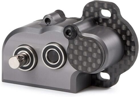 Tiny Portal Transmission 48P Gearbox with Slipper Pad for 1/10 LCG Chassis Cheater Rigs Capra AR45P CP44 Enduro Comp Fox Portal Axle Comp Builds (Black) in Kuwait