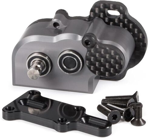 Tiny Portal Transmission 48P Gearbox with Slipper Pad for 1/10 LCG Chassis Cheater Rigs Capra AR45P CP44 Enduro Comp Fox Portal Axle Comp Builds (Black) in Kuwait