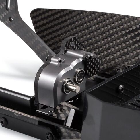 Tiny Portal Transmission 48P Gearbox with Slipper Pad for 1/10 LCG Chassis Cheater Rigs Capra AR45P CP44 Enduro Comp Fox Portal Axle Comp Builds (Black) in Kuwait