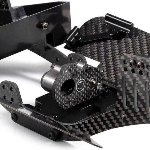 Tiny Portal Transmission 48P Gearbox with Slipper Pad for 1/10 LCG Chassis Cheater Rigs Capra AR45P CP44 Enduro Comp Fox Portal Axle Comp Builds (Black) in Kuwait