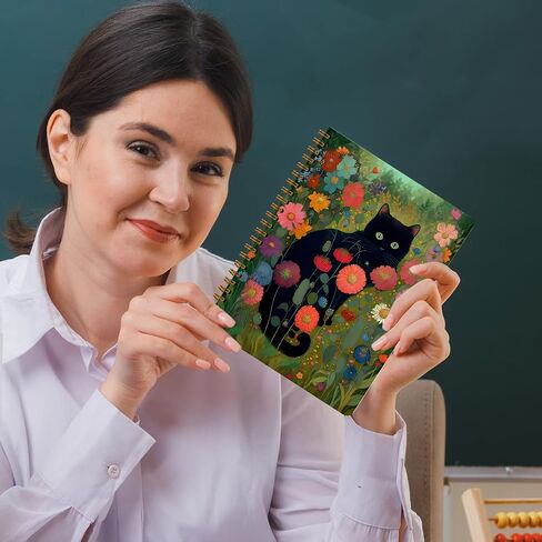 2 أجهزة الكمبيوتر المضحكة كات حلزونية ، هدايا لطيفة مضحكة دفتر اليومية للعمل ، الكلية محكم دفتر دفتر دفتر المكتب لوازم الفصول الدراسية تحفيز القطط تحت عنوان للنساء زملاء العمل in Kuwait
