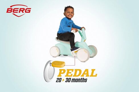 Berg Go² 2in1 Push Car Mint | ركوب مع نظام دواسة قابلة للطي متكامل ، من Baby Walker إلى Toddler Ride On Toys و Balance Bike و Pedal Gokart ، هدية عيد الميلاد الأولى ، منذ 10 إلى 30 شهرًا in Kuwait