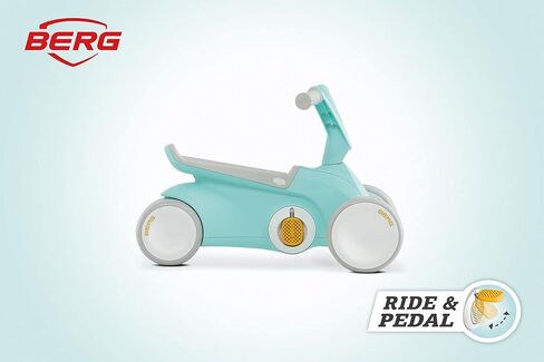 Berg Go² 2in1 Push Car Mint | ركوب مع نظام دواسة قابلة للطي متكامل ، من Baby Walker إلى Toddler Ride On Toys و Balance Bike و Pedal Gokart ، هدية عيد الميلاد الأولى ، منذ 10 إلى 30 شهرًا in Kuwait