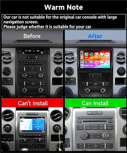 8 Core 2G+64G Android Car Stereo for Ford F150 2009-2012 مع CarPlay Android Auto Mirrorlink، Podofo 9 بوصة تعمل باللمس وراديو بلوتوث مع GPS FM/RDS WiFi DSP كاميرا احتياطية in Saudi Arabia