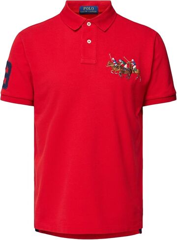 Polo Ralph Lauren Classic Fit Mesh Triple Pony Polo Shirt (XXL, ClgGreen) in Saudi Arabia