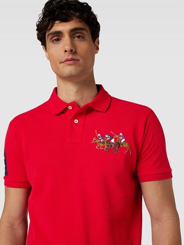 Polo Ralph Lauren Classic Fit Mesh Triple Pony Polo Shirt (XXL, ClgGreen) in Saudi Arabia