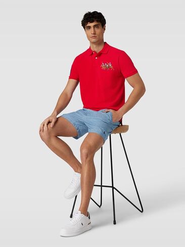 Polo Ralph Lauren Classic Fit Mesh Triple Pony Polo Shirt (XXL, ClgGreen) in Saudi Arabia
