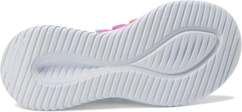 Skechers Girls Ultra Flex 3.0-Bungee Fun Sneaker, Aqua/Multi, 2 Little Kid in Saudi Arabia
