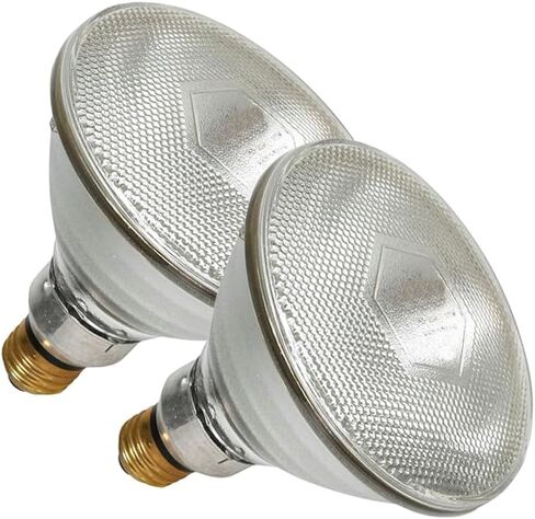 Heat Lamp PAR38 2 Pack Red Infrared Heavy Glass Lamp Bulb for Food Service,Brooder Bulb,Chicks,Pet, Bathroom,Light Therapy,Reptiles and Amphibian (Red, 150 Watts) in Saudi Arabia