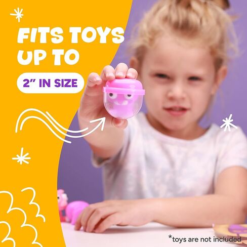 Capsule Vending Machine Translucent Acorn Capsules Empty 500 pcs 2 inch - Gumball Machine Capsules Bulk Party Favors Containers - Easter Basket Stuffers Gifts Pinata Stuffers DIY Craft Supplies in Kuwait