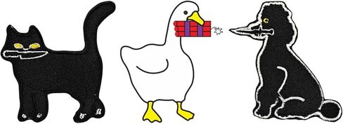 مجموعة من 2 رقعة شعار Talk to Me Goose and Viking Berserker Rune - رقعة خطاف مطرزة معنويات عسكرية تكتيكية مضحكة تدعم خلفية سوداء in Kuwait