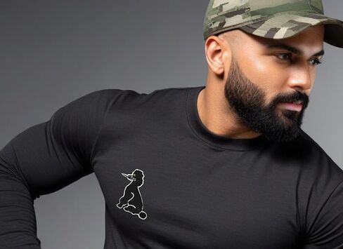 مجموعة من 2 رقعة شعار Talk to Me Goose and Viking Berserker Rune - رقعة خطاف مطرزة معنويات عسكرية تكتيكية مضحكة تدعم خلفية سوداء in Kuwait