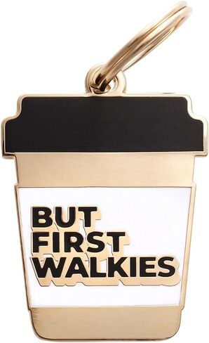 Personalized 'Cutie with a Booty' Pet ID Tag - Custom Engraved Dog Tags for Pets - Fun Brass, Gold Plating in Saudi Arabia