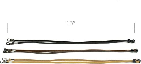 Eyeglass Retainer Glasses Strap Holder - Anti-Slip Adjustable Length - Premium PU Leather - Unisex Eyewear Retainer - Universal Fit for Glasses and Sunglasses [3 Pack Bonus Cleaning Cloth] in Saudi Arabia