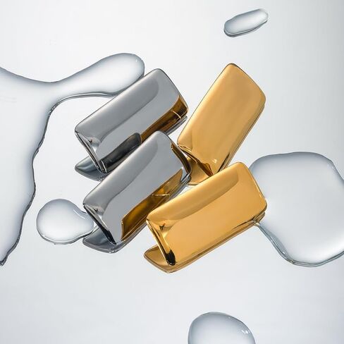 Large Thick Rectangle Ear Stud Earrrings for Women Girls,Oversized Chunky Geometric Minimalist Stainless Steel 18K Gold Plated Earrings,Simple Statement Trending Jewelry Hypoallergenic in Saudi Arabia