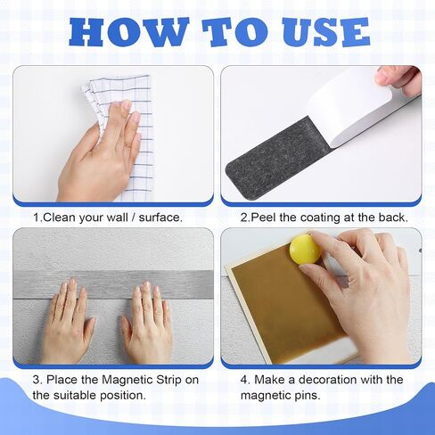 18 Pcs Magnet Bulletin Board Strips 11.81 x 1.1 Inches Frameless Stainless Iron Board Strip with Colorful Magnet Self Adhesive Memo Strip for for Office Home Wall Photo (Black) in Kuwait