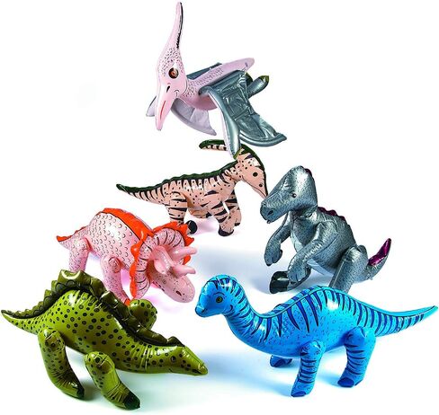 Fun Express Large Inflatable Dinosaurs Dinosaur Party Decorations - VBS Vacation Bible School Supplies/Decor - Set of 6 in Saudi Arabia