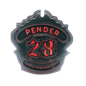 Custom Leather Fire Helmet Shield - Front for Firefighters Helmet - Perfect Gift for Firefighters