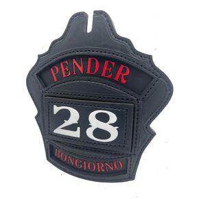 Leather Passport Fire Helmet Shield Custom Made For Firefighters
