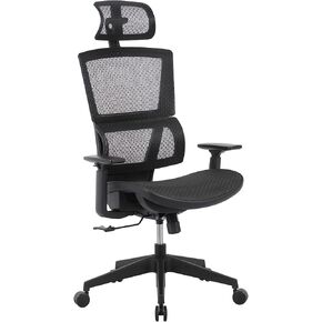 Realspace® Radano Mesh High-Back Executive Office Chair, Black, BIFMA Compliant
