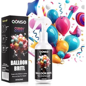 8.45 OZ Balloon Spray Shine For Latex Balloons To Last Longer And Shine For Outdoor Party Home Decoration Commercial Activities Exhibitions Wedding Decoration School Activities