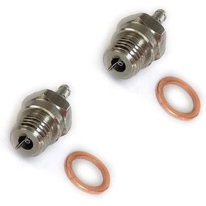 DEVMO 2 Pack Heavy Duty Hot (OS #7 Equivalent) Spark Nitro Glow Plug N3 Compatible with RC Products